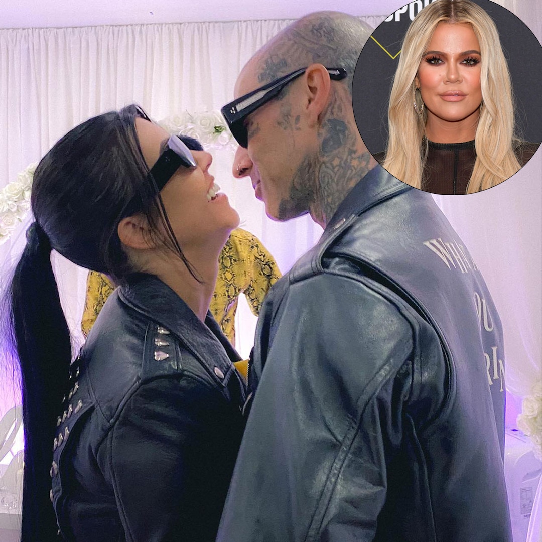 Kourtney Kardashian Mistaken for Khloe During Vegas Wedding to Travis